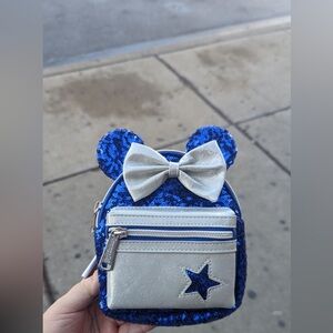 🚨SALE🚨 NWOT Loungefly Disney Parks Wishes Come True Blue Sequin Mini Backpack